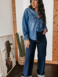Women's Long-Sleeve Denim Shirt