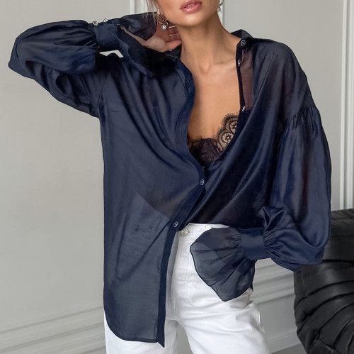 Sheer Long Sleeved Shirt