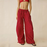 Women’s Street Style Loose Fit Cargo Wide Leg Pants
