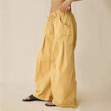 Women’s Street Style Loose Fit Cargo Wide Leg Pants