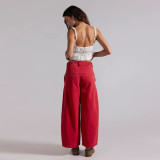 Loose-fitting Versatile Casual Wide-leg Jeans for Women
