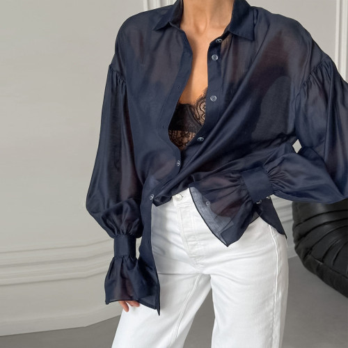 Sheer Long Sleeved Shirt