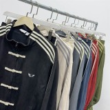 Patchwork Three Stripe Suede Fleece Set
