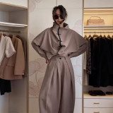 New Long Sleeve Cardigan Casual Solid Color Pants Set