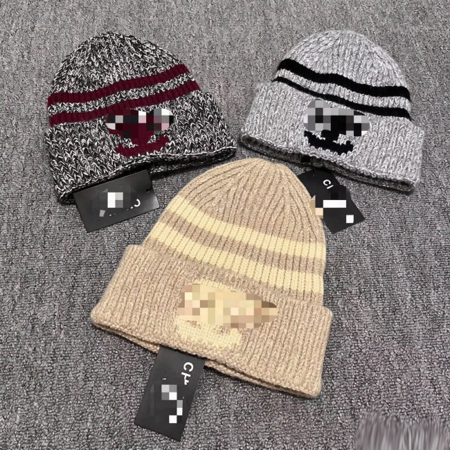 40% Wool Unisex Warm Knit Beanie