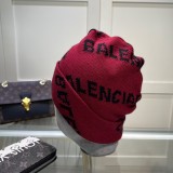 Cotton Blend Trim Knit Beanie