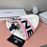 Wool Blend L-Letter Embroidered Knit Beanie
