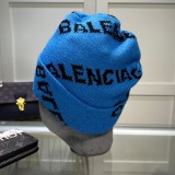 Cotton Blend Trim Knit Beanie