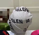 Cotton Blend Trim Knit Beanie