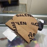 Cotton Blend Trim Knit Beanie
