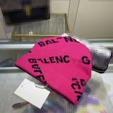 Cotton Blend Trim Knit Beanie