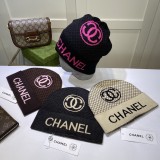 Cotton Blend Trim Knit Beanie