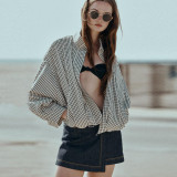 Women's Plaid Flannel Pilot Jacket