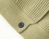 Stand-Collar Retro Button Knit Cardigan