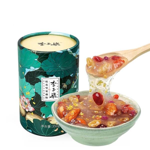 Liziqi Lotus Root Powder Mixed With Osmanthus & Nuts & Wolfberry - Royal Tribute Food From Ancient China