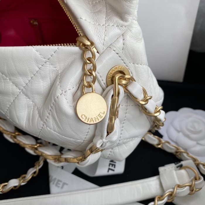 Chanel Hobo Mini White Bag