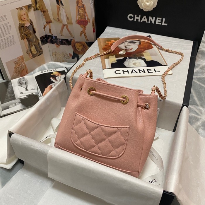 Chanel Always Miss Him Pink Bucket Bag