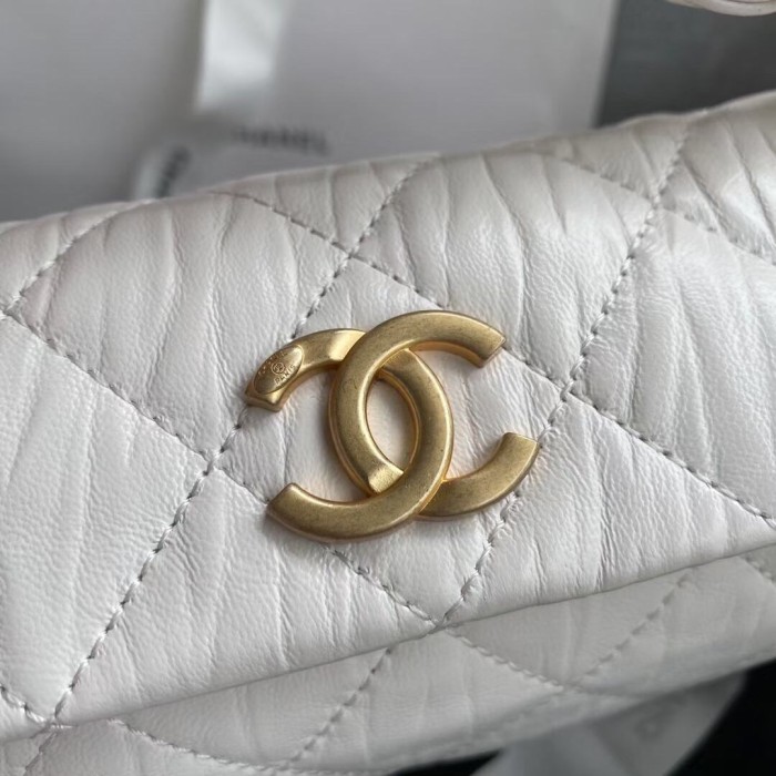 Chanel Hobo Mini White Bag