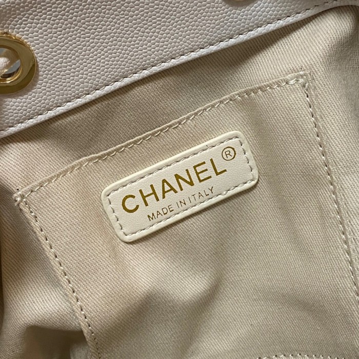 Chanel Always Miss Him White Bucket Bag