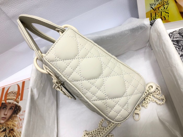 Lady Dior White Bag Small Size 17CM