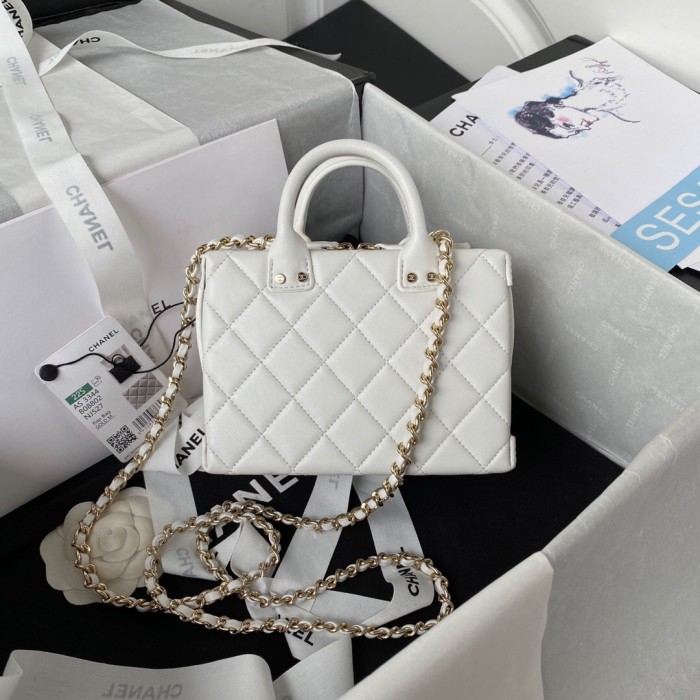 Chanel White Make UP Bag