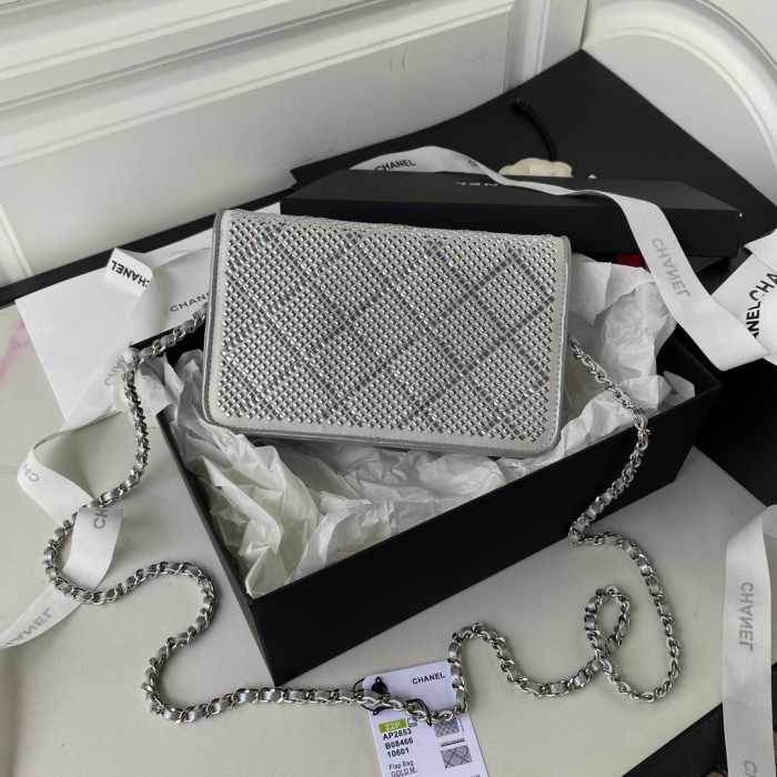 Chanel Silver Flap bag