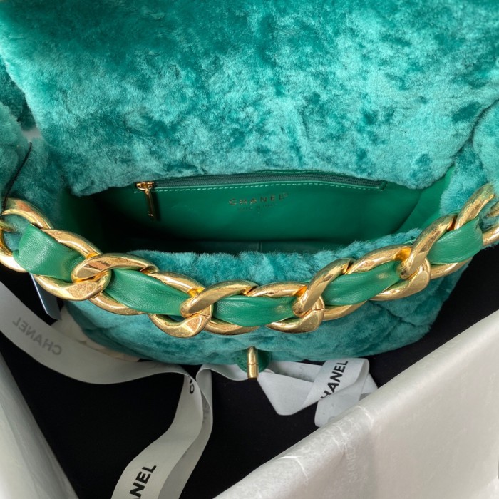 Chanel Green Wool Bag