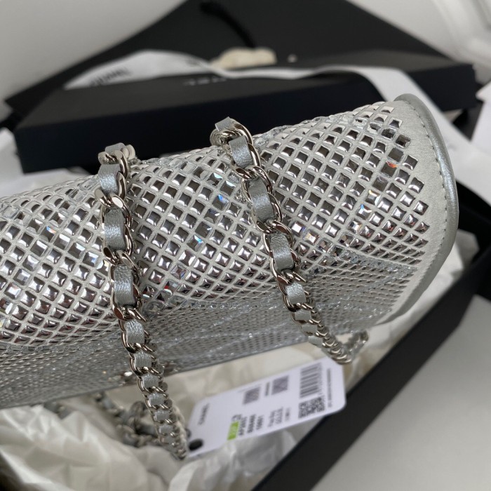 Chanel Silver Flap bag