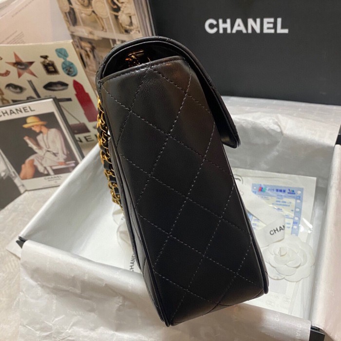 Chanel Black Larger Shoulder Flap Bag