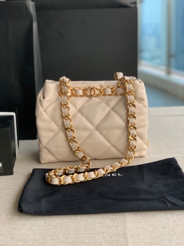 Chanel Beige Leather Bag