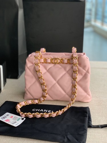 Chanel Pink Leather Bag