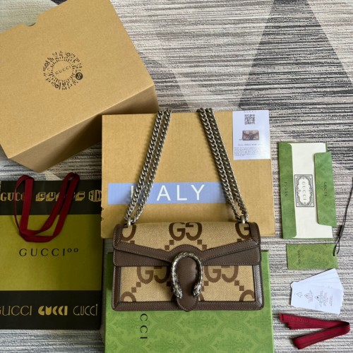 Gucci Jumbo GG Chain Shoulder Bag 25 CM