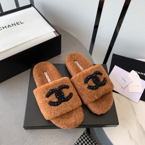 Chanel Wool Slippers