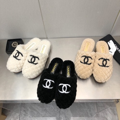 Chanel Wool Slippers