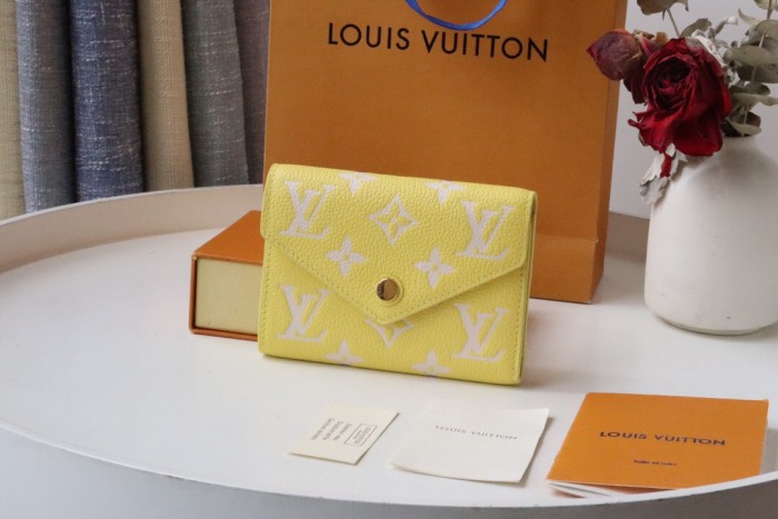 Louis Vuitton Yellow Leather Wallet