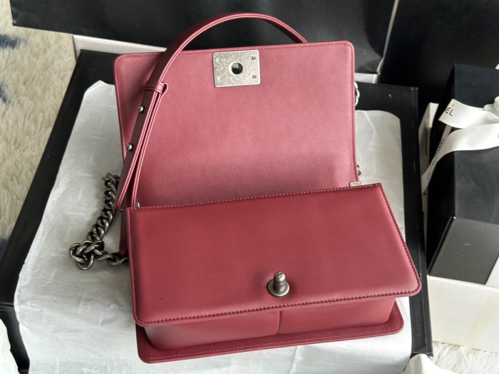 Chanel LeBoy Red Handbag
