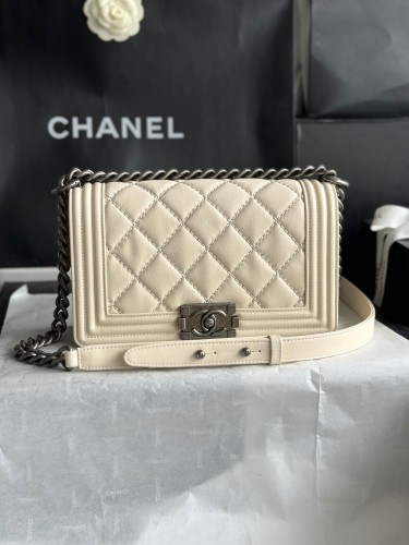 Chanel LeBoy White Handbag