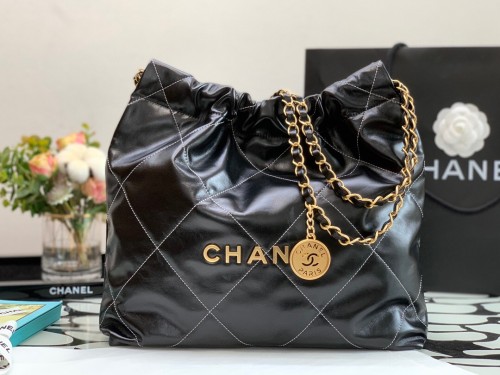 Chanel Leather Shoulder Handbag 3 Sizes