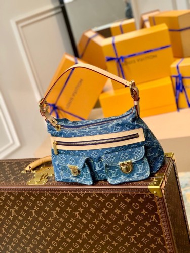 Louis Vuitton Denim Blue Handbag