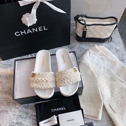 Chanel Pearl Slippers