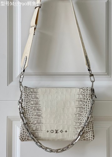 Louis Vuitton White Leather Shoulder Bag