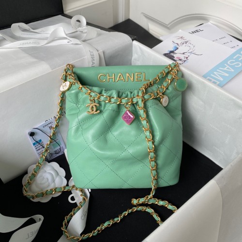 Chanel Green Shoulder Bag