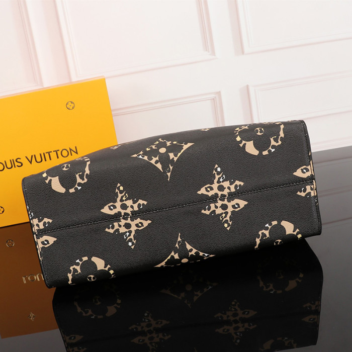 Louis Vuitton 35 41cm OnTheGo Contrast Color Designer Luxury Handbags Purses Monogram Travel Totes Bag No Box