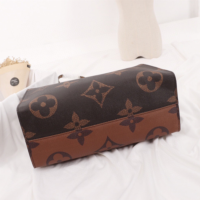Louis Vuitton 35 41cm OnTheGo Contrast Color Designer Luxury Handbags Purses Monogram Travel Totes Bag No Box