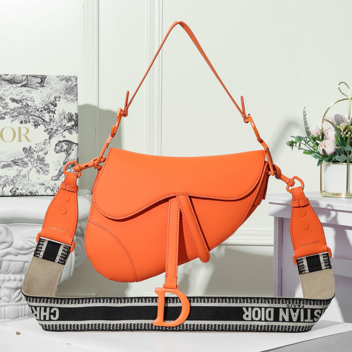 Dior 25cm Wide Shoulder Straps Grind Arenaceous Saddle bag Single Shoulder Cossbody Designer  Bags No Box