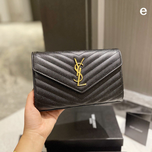 YSL 22cm LE Cassandre Envelope Bag V Shape Grain Designer Luxury Crossbody bags No Box