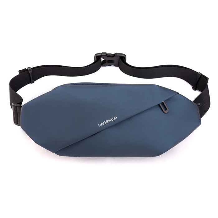 Outdoor Running Bag New Men's Fanny Pack Multifunctional Large Capacity Chest Bags Casual One Shoulder Crossbody Bag Pockets No Box