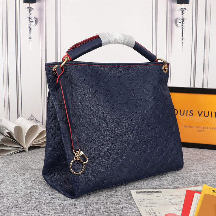 Louis Vuitton embossing Artsy handbags purse Bohemian style luxury shopping bag monogram designer bags No Box