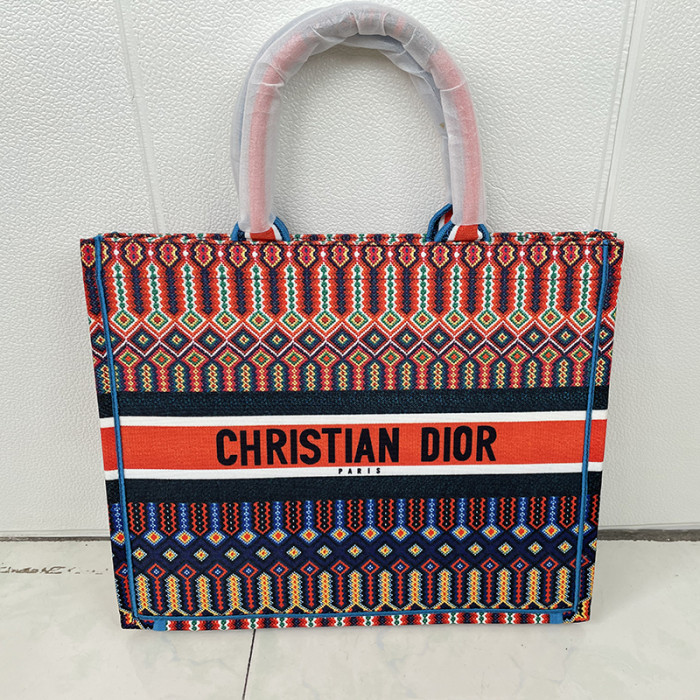 Dior 35 41cm classic sketch Beach bags shopping bag print tiger handbags purses Colorful cherry blossom flowers Book designer tote bag