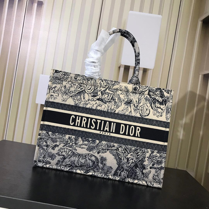 Dior 35 41cm classic sketch Beach bags shopping bag print tiger handbags purses Colorful cherry blossom flowers Book designer tote bag